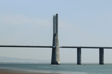 Vasco da Gama Bridge in Lisbon, Portugal