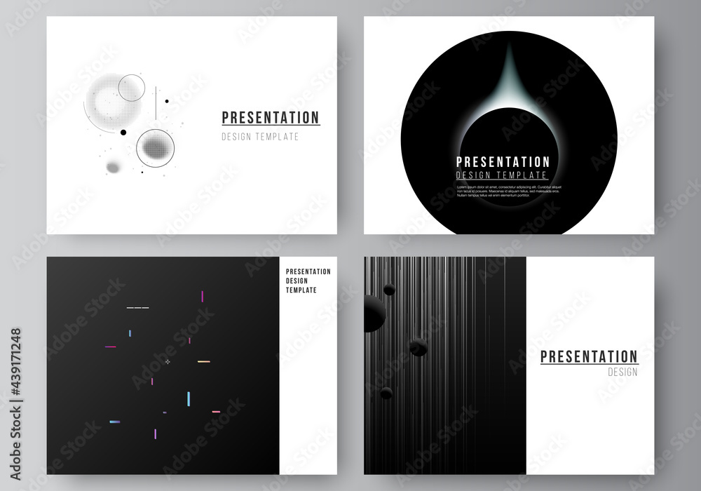 Poster vector layout of the presentation slides design business templates, multipurpose template for presen
