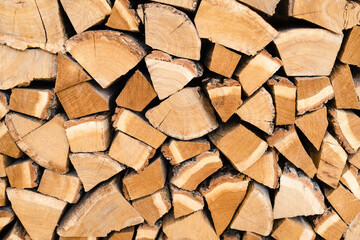 stack of firewood, background of firewood,