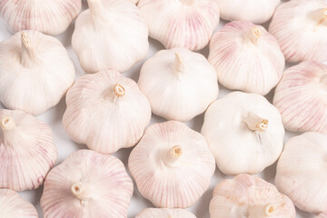 Garlic isolated on a white background.