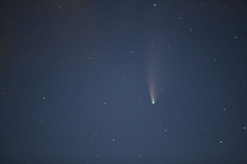 comet neowise over keswick, skidaw