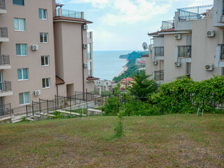 Schöne Aussicht auf den Strand von Byala