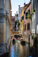 Fototapeta na wymiar Gondola in Venice Canal