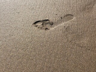 footprint in sand