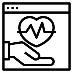 website line icon