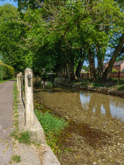 a scenic view along the world heritage site river avon in Wiltshire