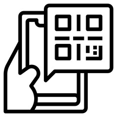 qr code line icon