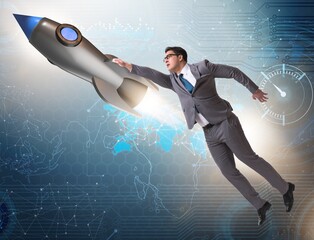 Businessman in start up business concept