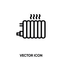 Radiator vector icon . Modern, simple flat vector illustration for website or mobile app.Radia symbol, logo illustration. Pixel perfect vector graphics