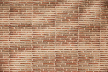 Red brick wall surface. Block background