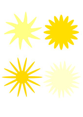 Sun icons vector illustration svg transparent background
