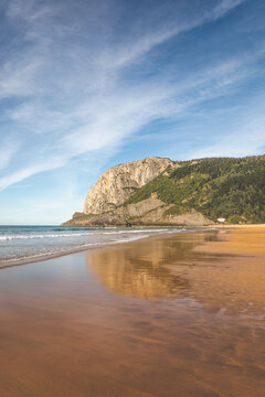 Laga beach at the Basque Country coast
