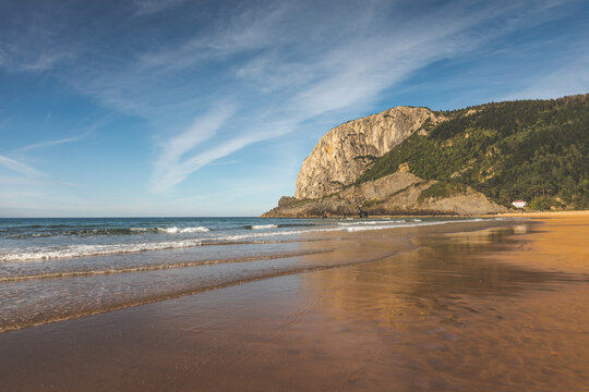 Laga beach at the Basque Country coast