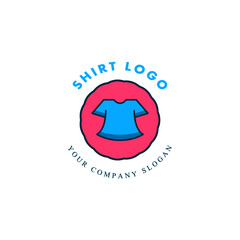 Clothing shop logo with color combinations. logo design suitable for shop, company, community, etc.