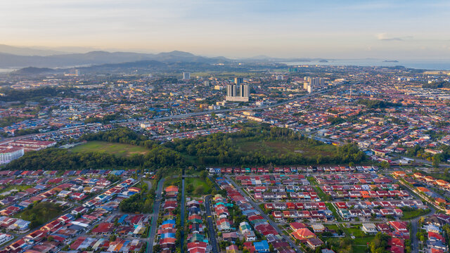 Bird Eyes View Of Local Housing Houses