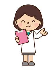 笑顔の医師 女性