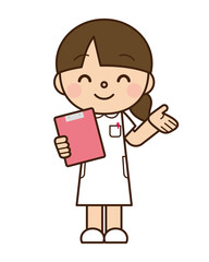 笑顔の看護師 女性