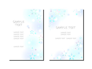 星もようのイラストフレーム