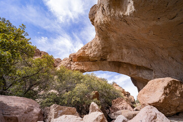 Beautiful nature arch on the El Dorado Trail
