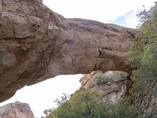 Beautiful nature arch on the El Dorado Trail