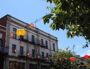 sunny day in china town 
