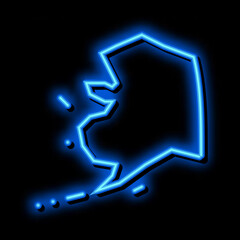arctic continent neon light sign vector. Glowing bright icon arctic continent sign. transparent symbol illustration