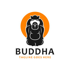 Maitreya Buddha illustration logo