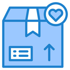 delivery blue style icon