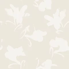 Rideaux  Brown Floral Brush strokes Seamless Pattern Background  © Siu-Hong Mok