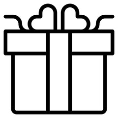 gift outline style icon