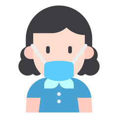 girl flat icon