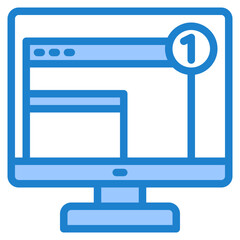 browser blue style icon