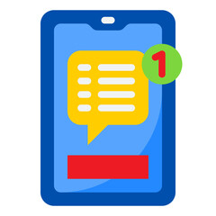 smartphone flat style icon