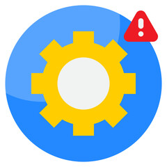 warning flat style icon