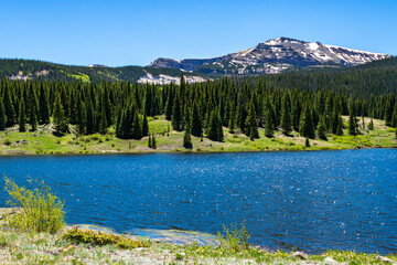 Bear Lake in the Flattop Wilderness Area of Colorado