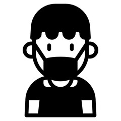 kid glyph icon