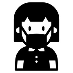 kid glyph icon