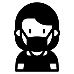kid glyph icon