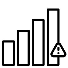 signal outline style icon