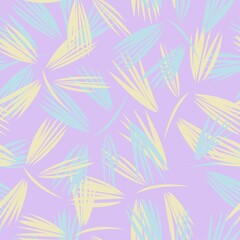 Pastel Floral Brush strokes Seamless Pattern Background