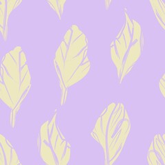 Pastel Floral Brush strokes Seamless Pattern Background