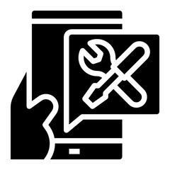 mobile glyph icon