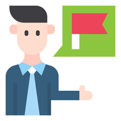 businessman flat icon