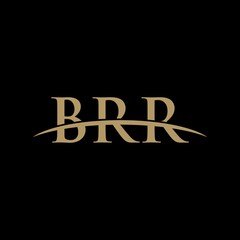 Obraz premium BRR initial overlapping movement swoosh horizon, logo design inspiration company business