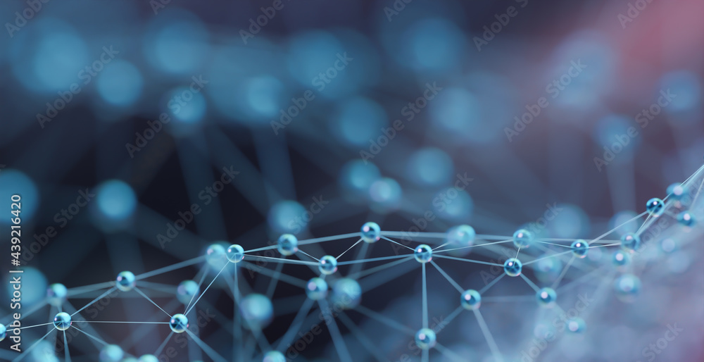Poster plexus geometry or line and dot connection background