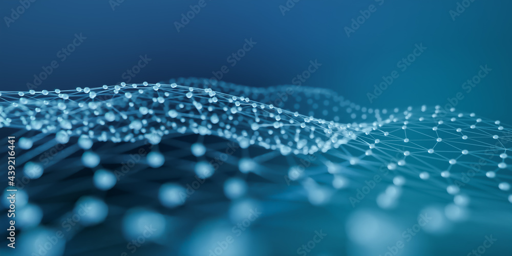 Poster plexus geometry or line and dot connection background