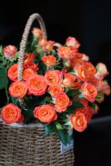 bouquet of red roses