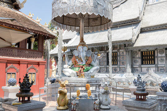 Kanesh statue inside a famous temple of Wat Sri Supan in Chiang mai, Thailand.