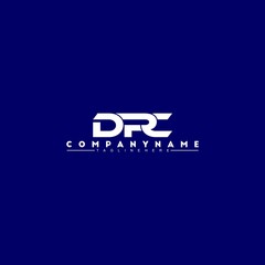 Unique, simple and elegant DRC letter logo