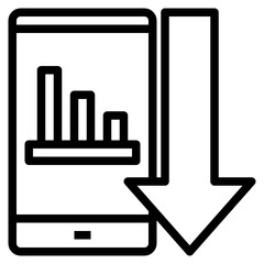 smartphone line icon